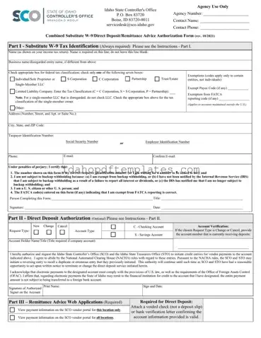 Free Idaho W 9 Form